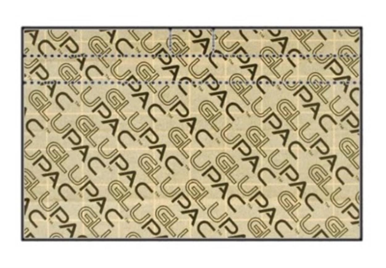 Lijmbord INF309 zwart voor "pluslight 30-60" 445x385mm. Glupac (INF309) - 6ST
