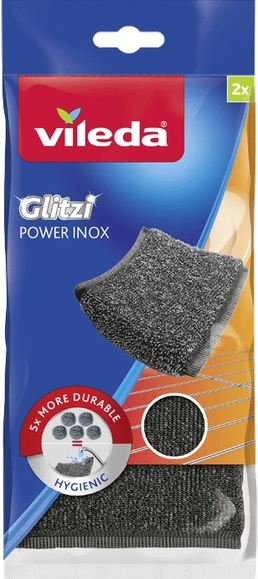 Glitzi Power Inox schuurspons Vileda (141659) - 2ST