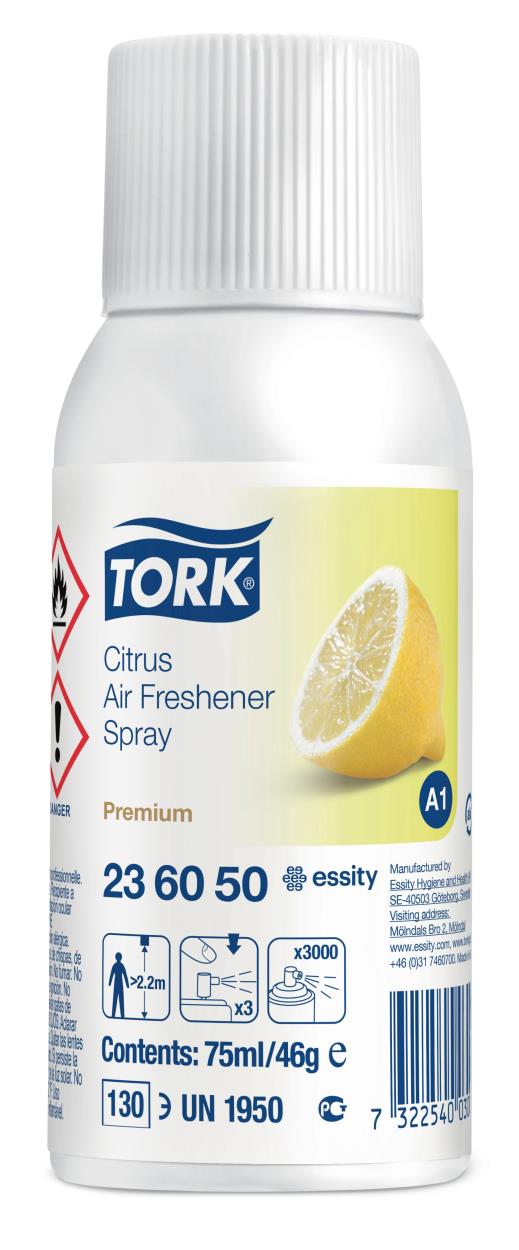 Tork A1 Air Freshener Spray Citrus (236050) - 12x75ML