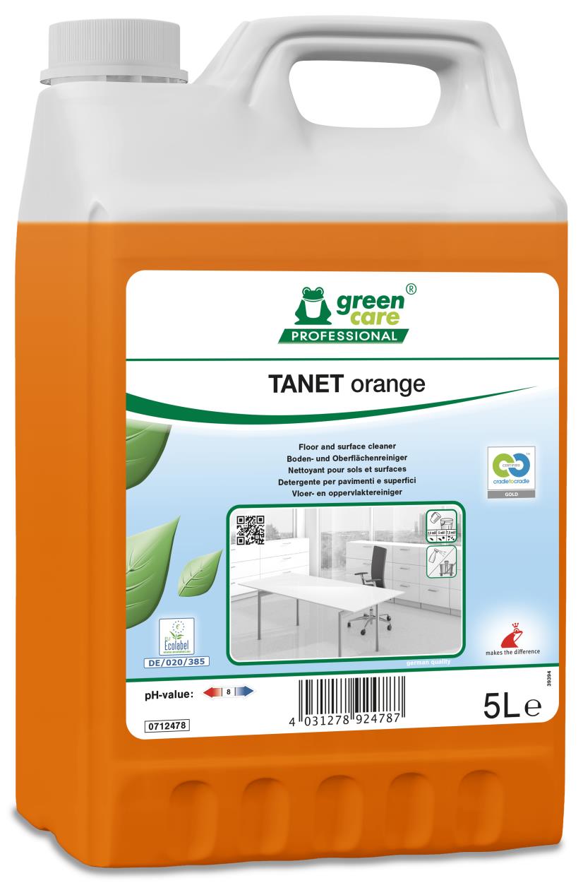 Tanet Orange vloer- en oppervlakkenreiniger Green Care Professional (712478) - 5L