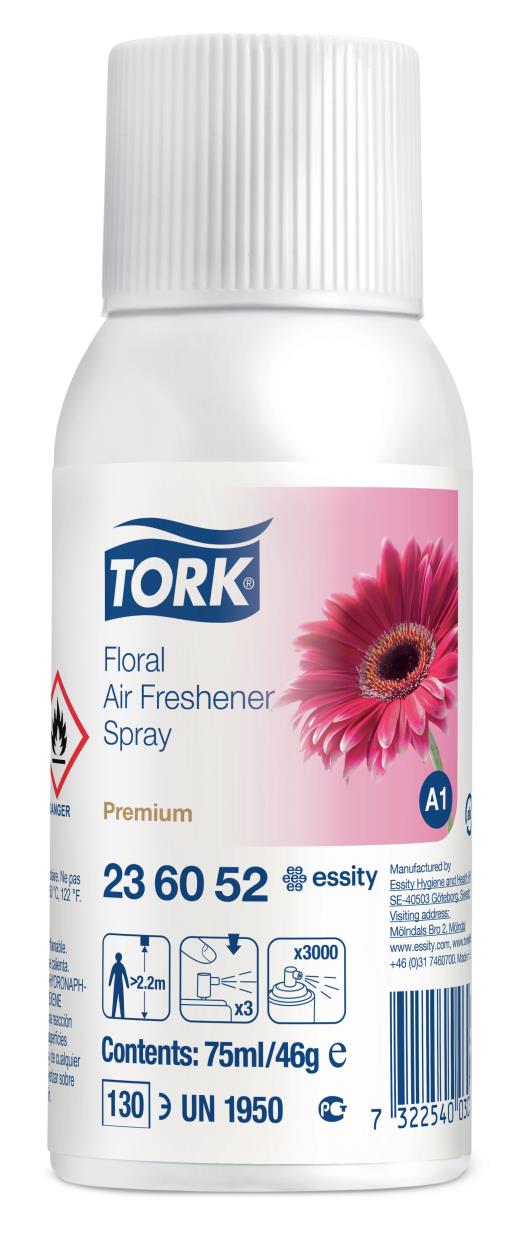 Tork A1 Air Freshener Spray Floral (236052) - 12x75ML