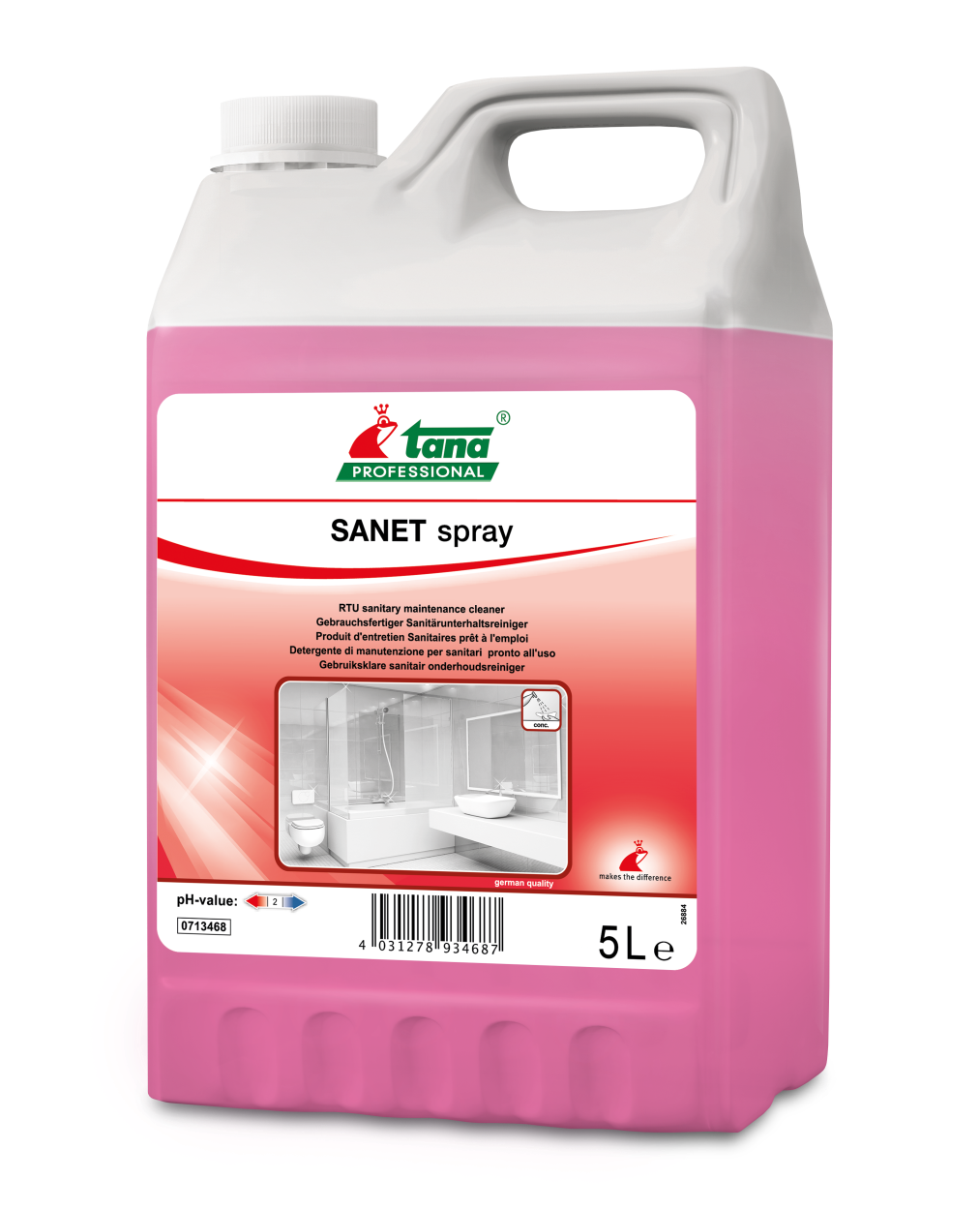 Sanet Spray sanitairreiniger Green Care Professional (715617) - 5L