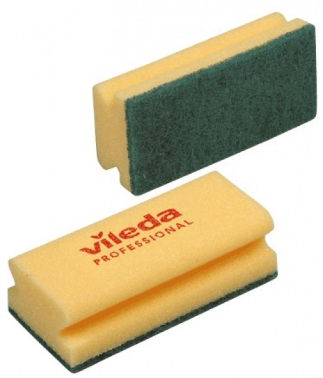 Glitzi Strong schuurspons 7x15cm geel-groen Vileda Professional (101404) - 10ST