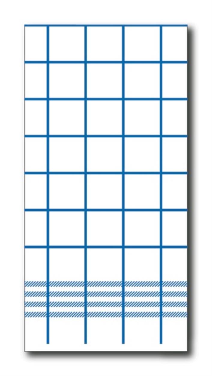 Gautier Point 2 Point servetten 40x40cm handdoek blauw 8-vouw (G805) - 40x30ST