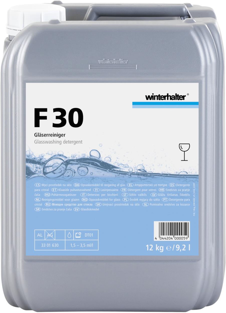 Winterhalter F 30 reinigingsmiddel voor glazen - 12KG