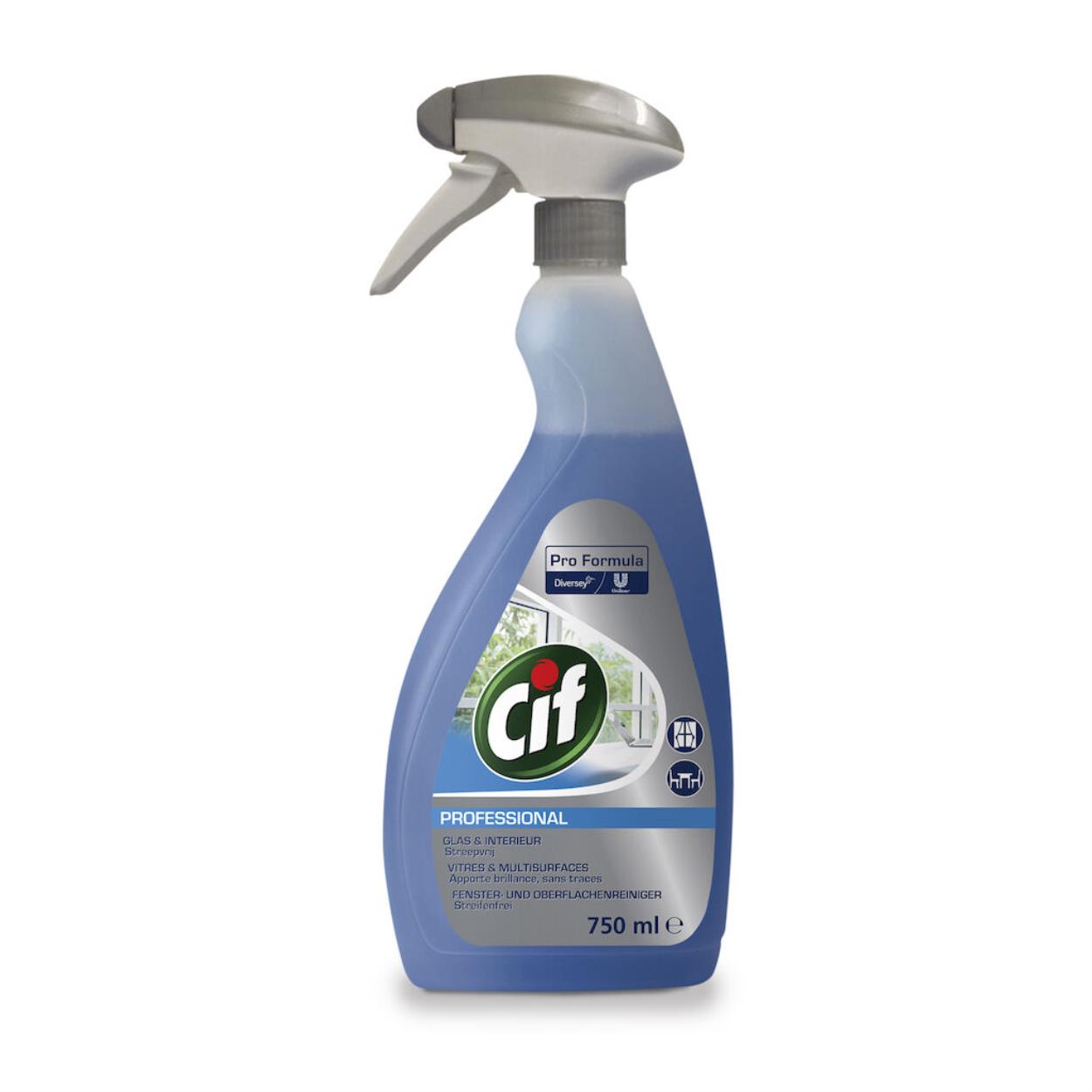 Cif Professional glas- en interieurreiniger Pro Formula Diversey (101101906) - 750ML