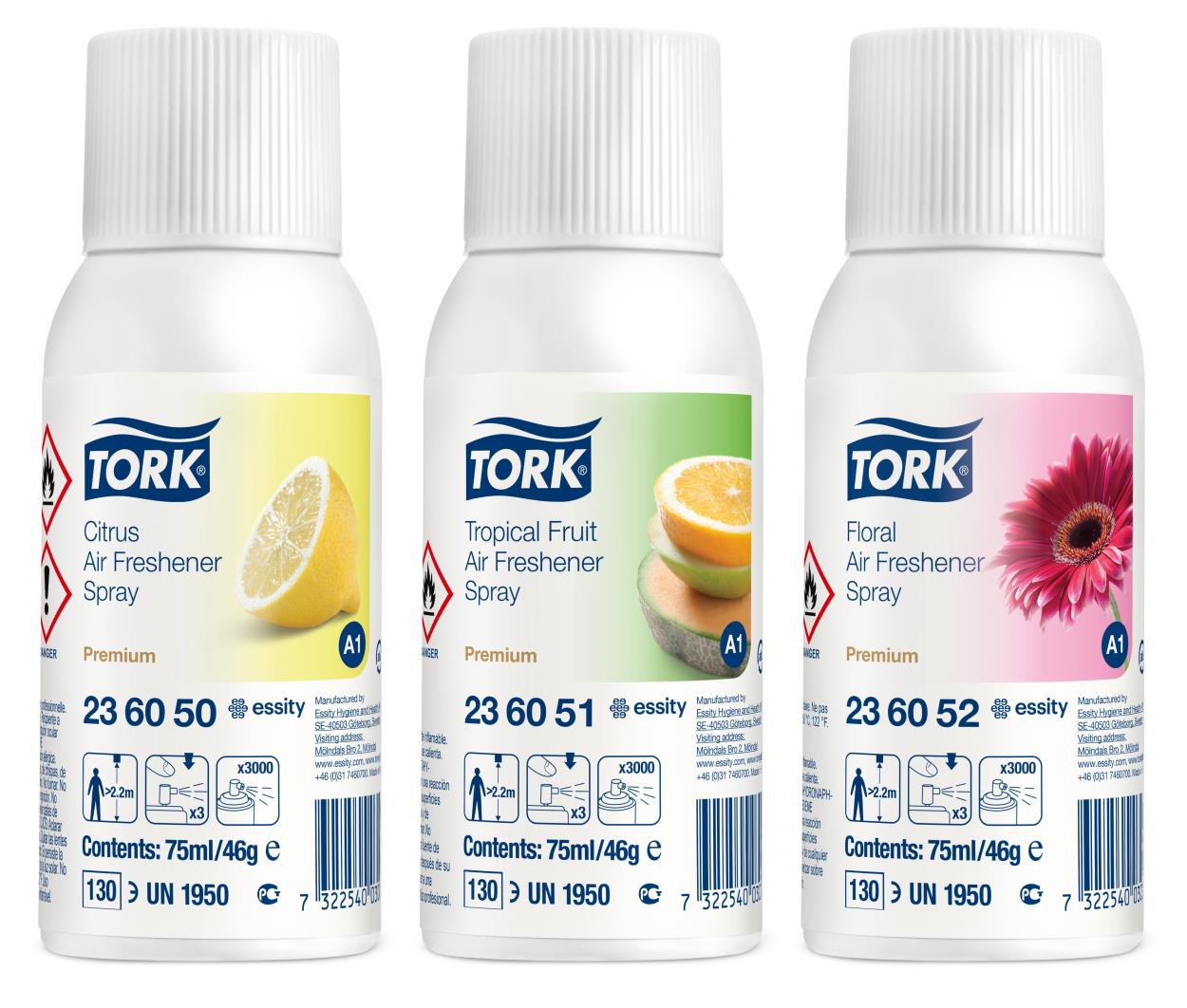 Tork A1 Air Freshener Spray Mixpakket (236056) - 12x75ML