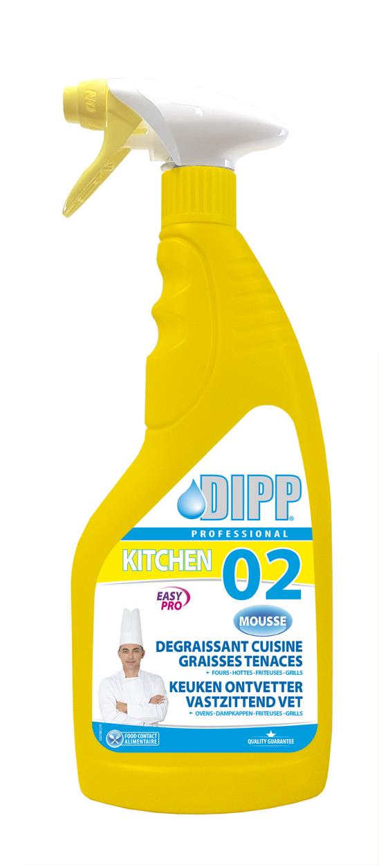 Dipp Professional 02 keuken ontvetter mousse (0287) - 750ML