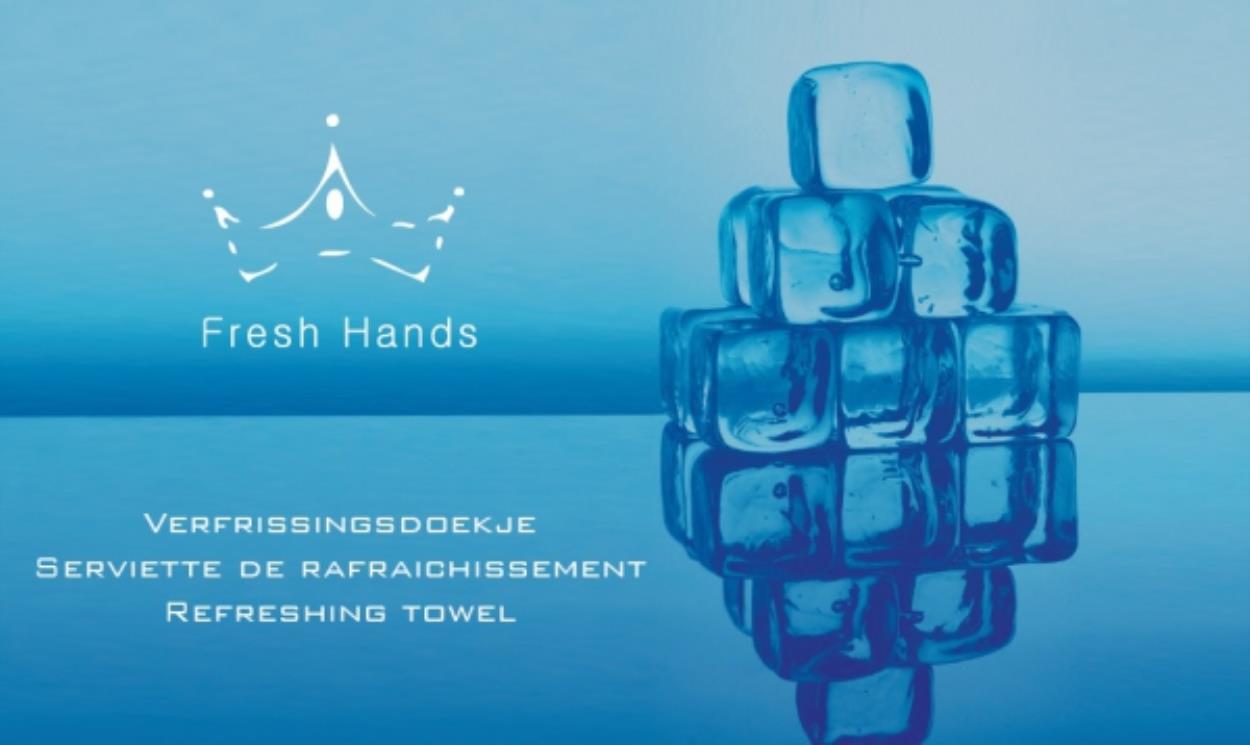 Fresh Hands Blue Ice Cube verfrissingsdoekjes - 250ST